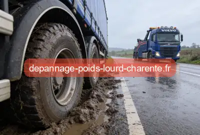 Camion embourbé